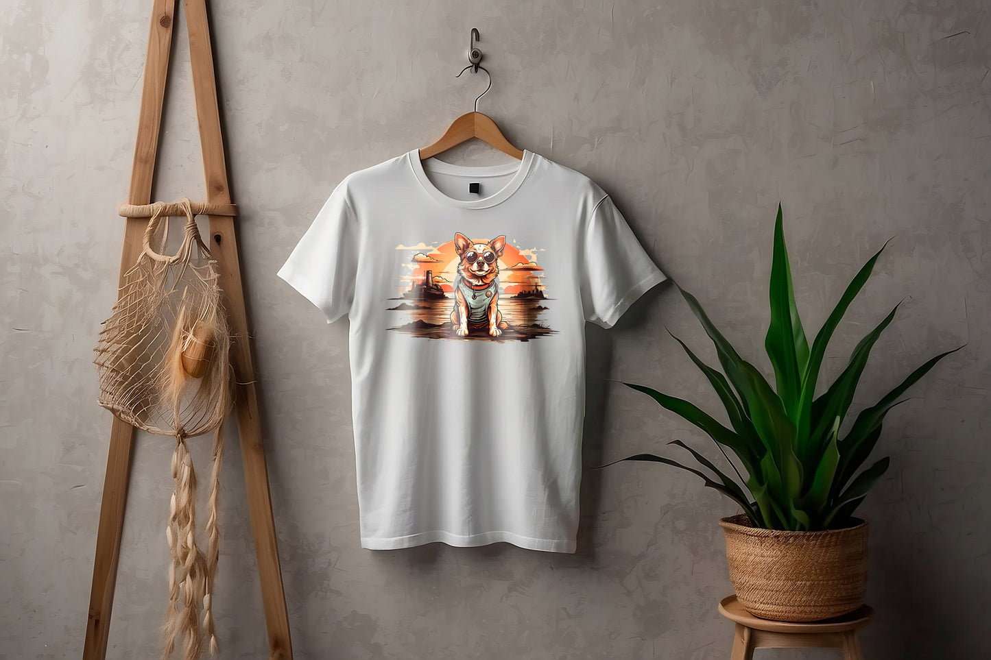 Camiseta Perro con gafas