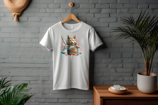 Camiseta de lobo guerrero