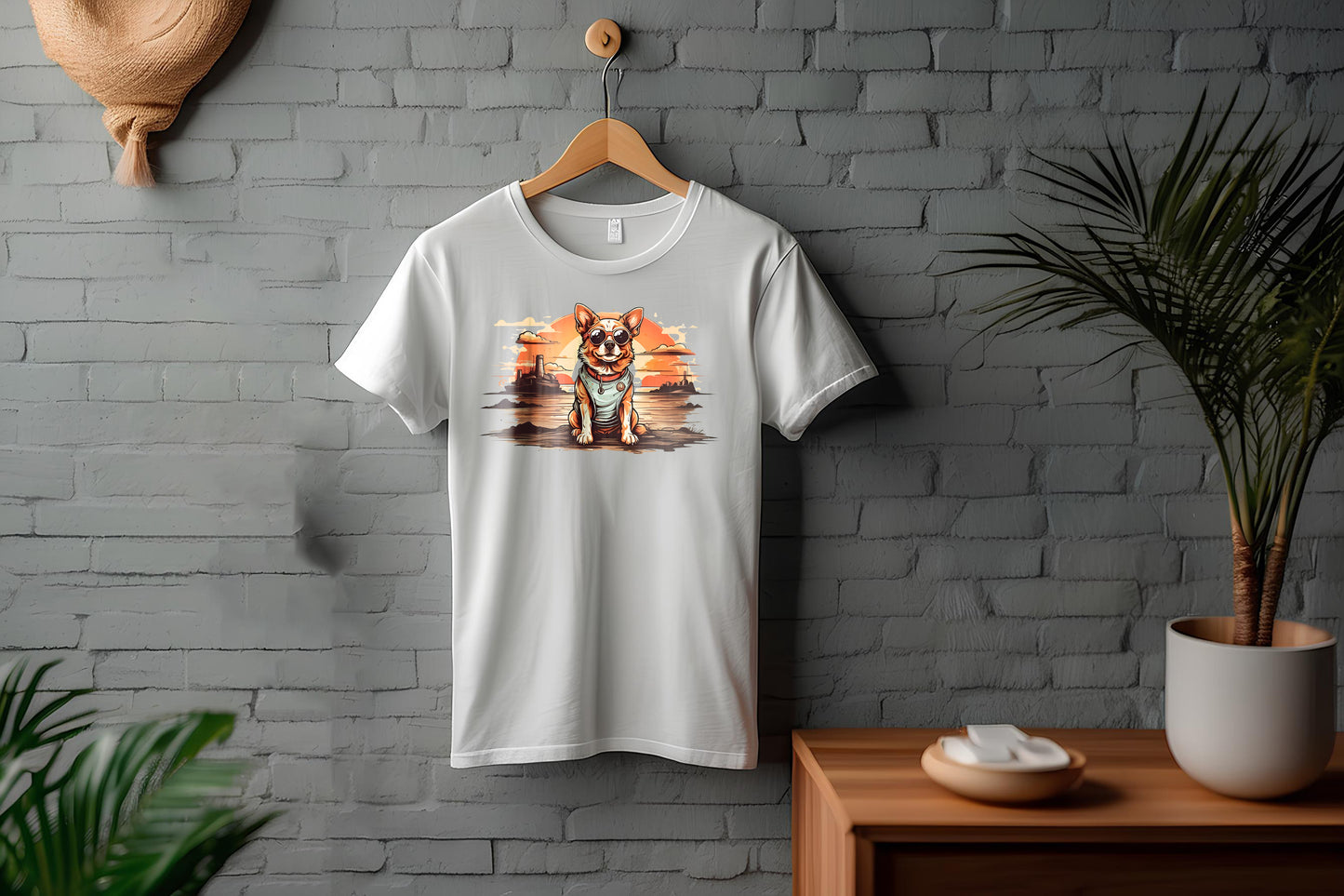 Camiseta Perro con gafas