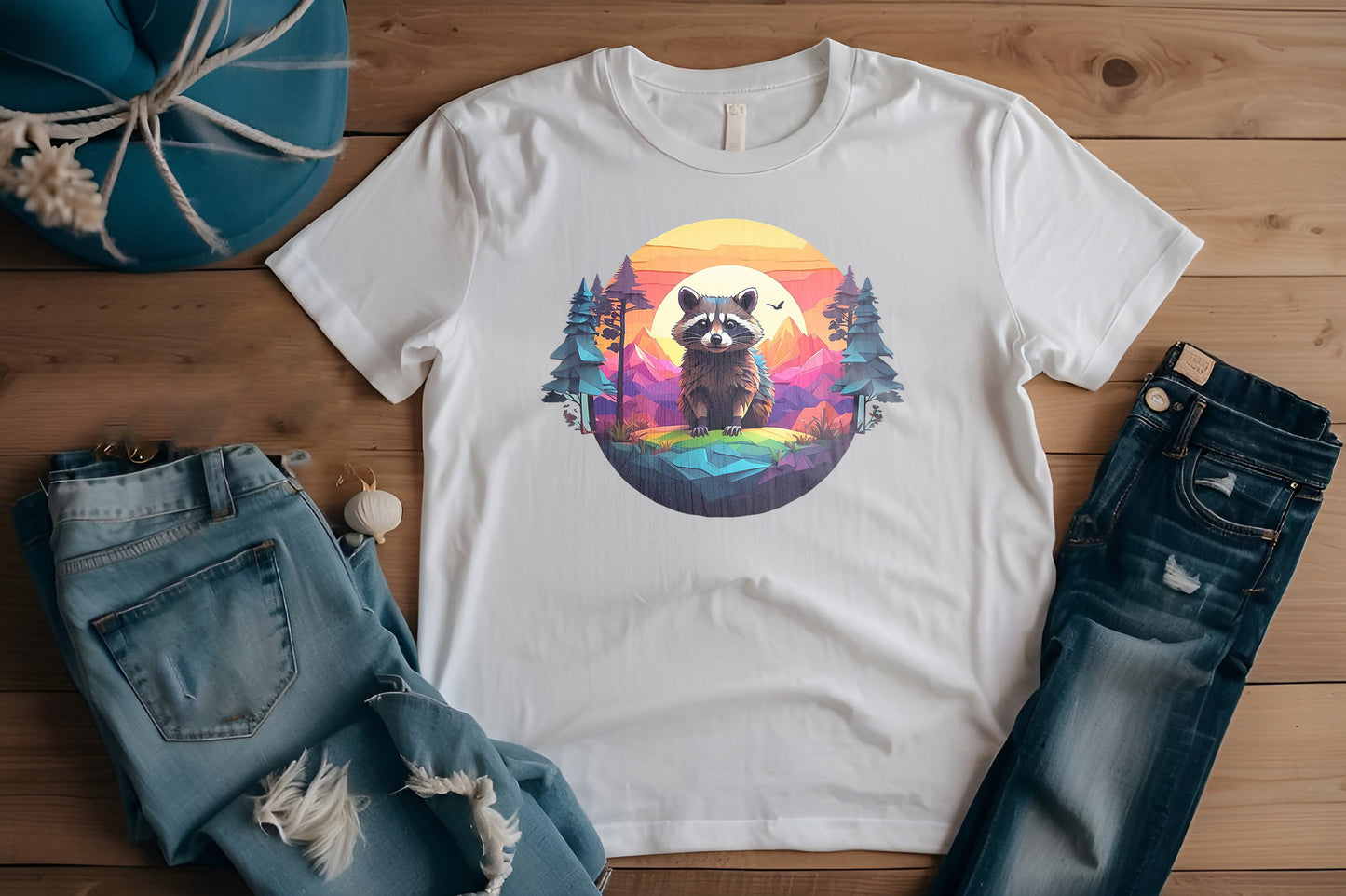 Nueva camiseta de mapache despierto