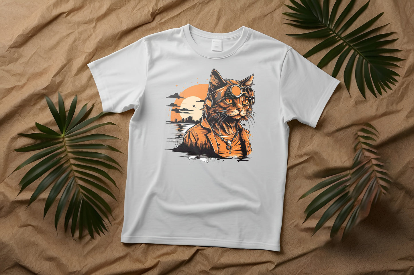 Camiseta gato piloto