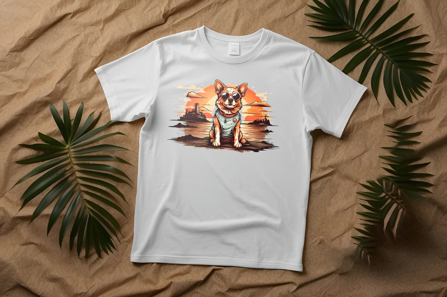 Camiseta Perro con gafas